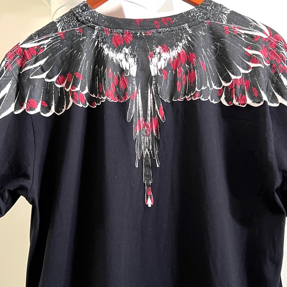 Marcelo Burlon County of Milan Black Icon Wings Short Sleeve T-Shirt Medium NWOT - Picture 7 of 12